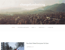 Tablet Screenshot of changefundraising.com